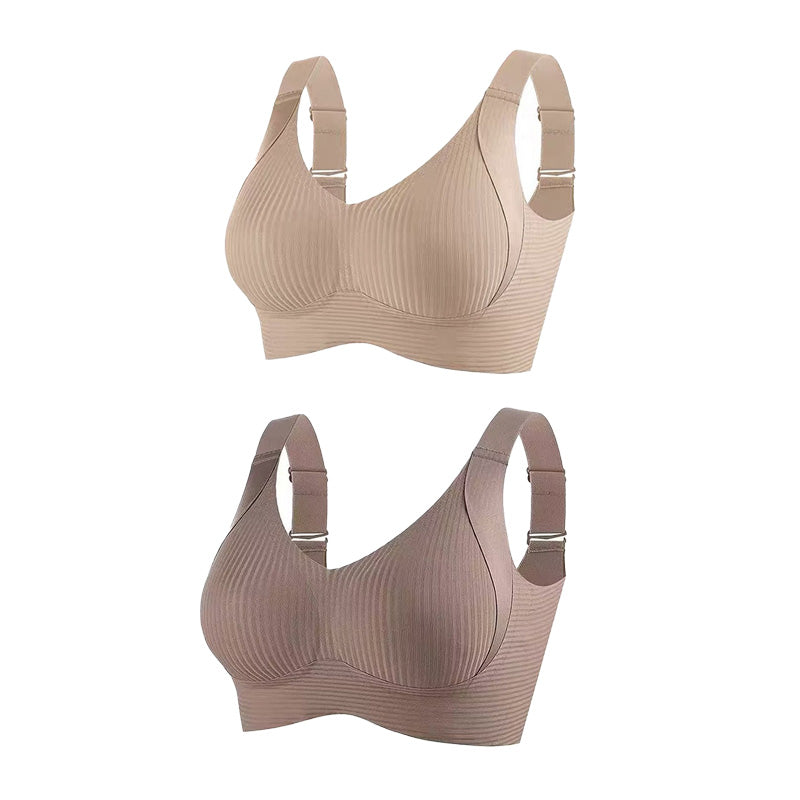 🎁Acquistane 1 e ricevi 3 confezioni💕Reggiseno push-up a costine da donna, regolabile e senza ferrett