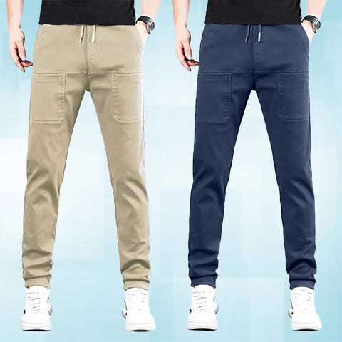 Pantaloni Multifunzionali– Pantaloni Cargo Elasticizzati con Multi-Tasca