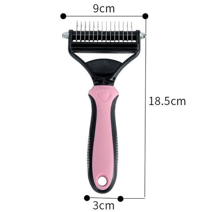 💐50% DE RÉDUCTION🐩Peigne démêlage pour chiens/chats – Poils longs & courts efficace 🌀