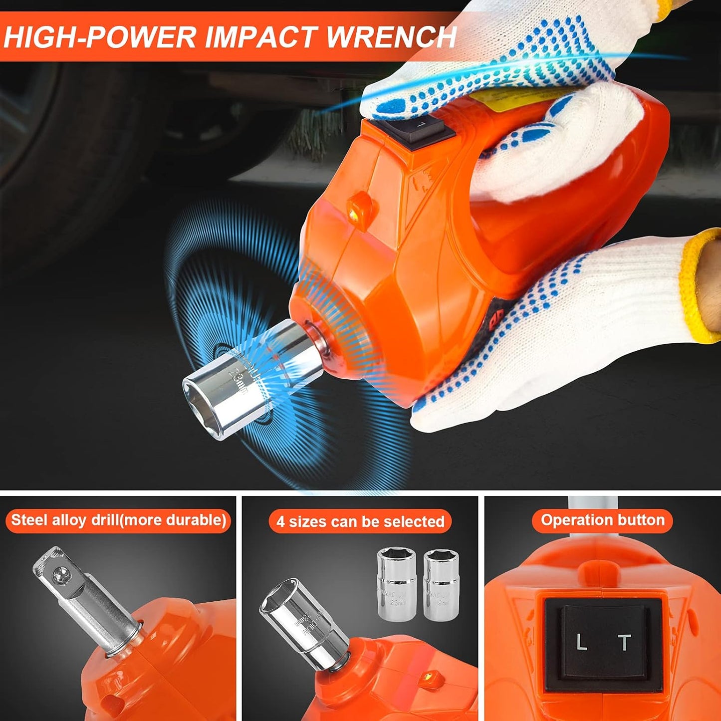Strumenti essenziali per la riparazione dell'auto - 12V Cric idraulico elettrico per auto