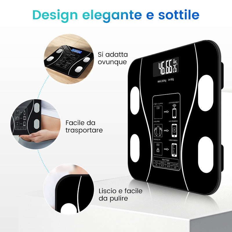 🏅🔥 Ultimo giorno di vendita 50% di sconto 🔥 Peso e grasso corporeo Scala digitale intelligente 🏃 ‍