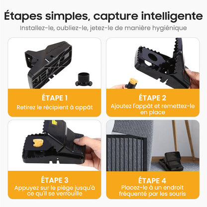 🐀 ACHETEZ 1 - RECEVEZ 1 GRATUIT ! ✨ Piège à Rats Réutilisable - Déclencheur Haute Sensibilité, Sécuritaire pour Enfants/Animaux, Conception Écologique 🏡🔧