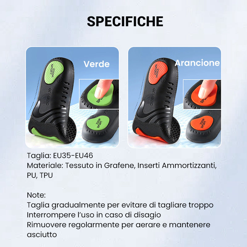 Solette ammortizzanti per uomo e donna