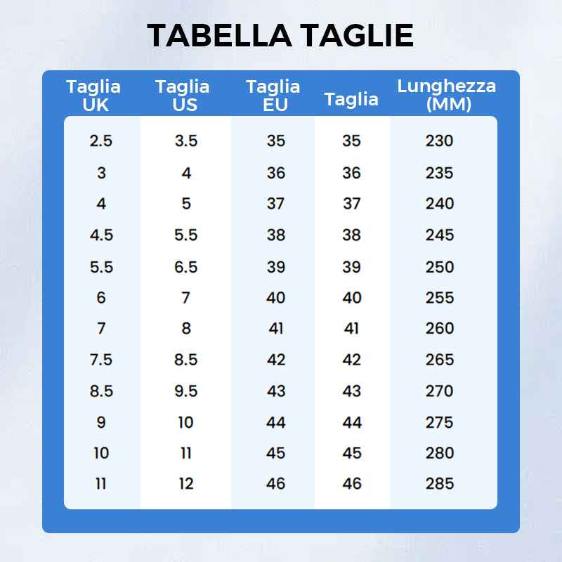 Solette ammortizzanti per uomo e donna