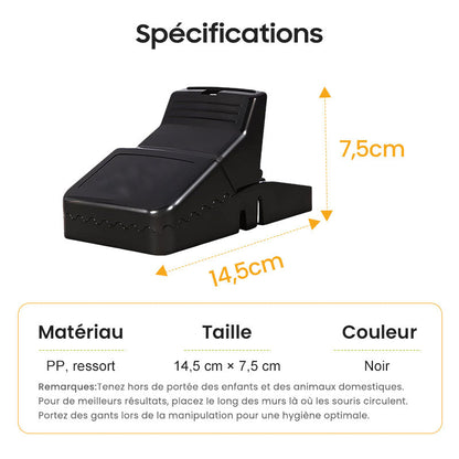 🐀 ACHETEZ 1 - RECEVEZ 1 GRATUIT ! ✨ Piège à Rats Réutilisable - Déclencheur Haute Sensibilité, Sécuritaire pour Enfants/Animaux, Conception Écologique 🏡🔧