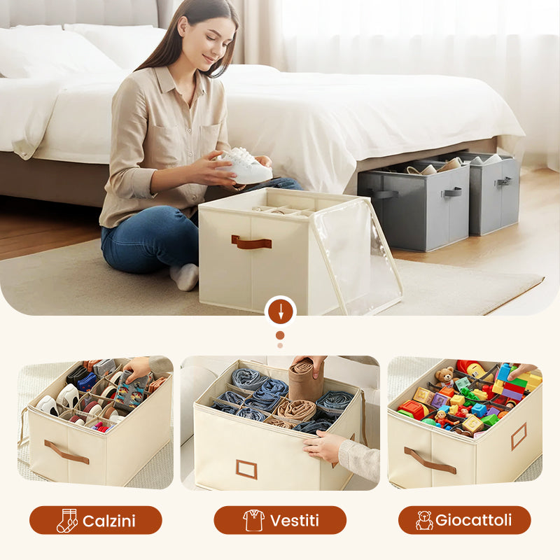 ⏳Offerta limitata -50%💥Scatola Porta Scarpe Multifunzionale e Antipolvere