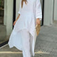 Abito Casual alla Moda Monocolore in Lino per Donna
