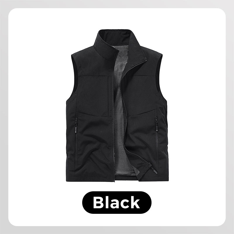 Gilet multiuso impermeabile da uomo per esterni