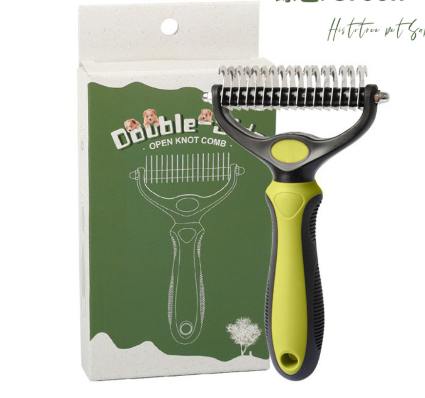 💐50% DE RÉDUCTION🐩Peigne démêlage pour chiens/chats – Poils longs & courts efficace 🌀