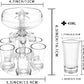 Distributore di vino con sei bicchieri
