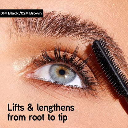 ✨ Duo de mascaras gainants noir et marron pour un maquillage des cils parfait