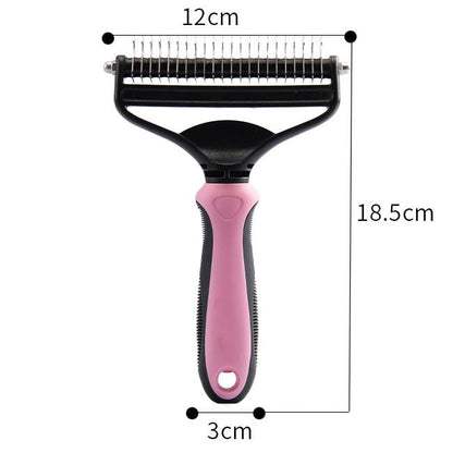 💐50% DE RÉDUCTION🐩Peigne démêlage pour chiens/chats – Poils longs & courts efficace 🌀