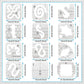 Nastro da Cucito Patchwork Fai-Da-Te (set da 12 pezzi)