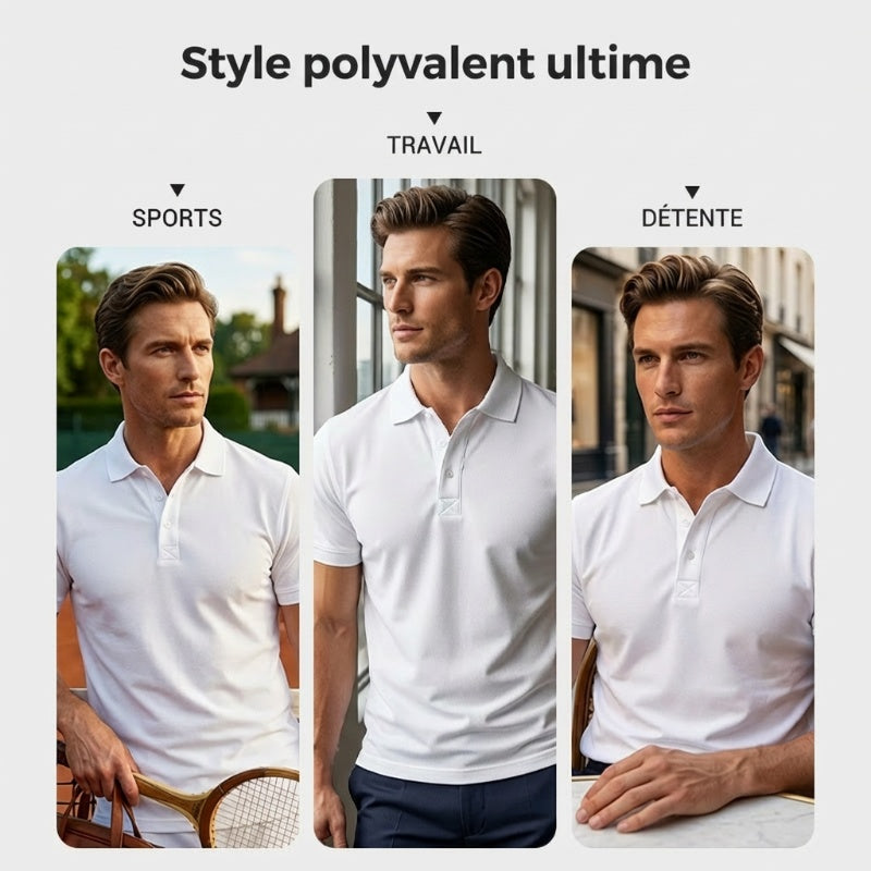 👔🏃‍♂️⏰ PROMO FLASH -50% ! Ensemble Sport-Shirt Infroissable – Tissu Technique Respirant, Coupe Moderne, Style Polyvalent (Sport/Bureau/Quotidien)