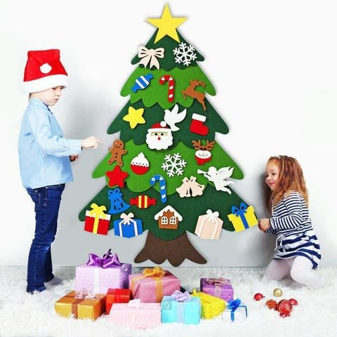 Set di Albero di Natale in Feltro Fai-da-Te