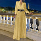💝Camicia trendy a maniche lunghe con scollo a V + pantaloni larghi con paillettes