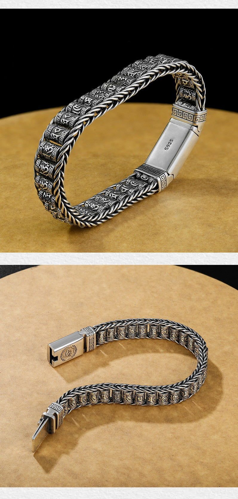 📿 50% DI SCONTO! ✨ Braccialetto Ruota della Preghiera a Sei Caratteri – Rotazione per Meditazione, Mantra Portatile & Regalo Spirituale 🧘♂️