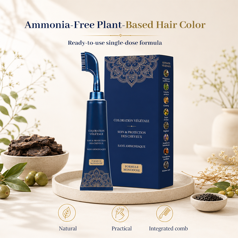 🌿 Peigne pour couleur naturelle des cheveux, à utiliser chez soi