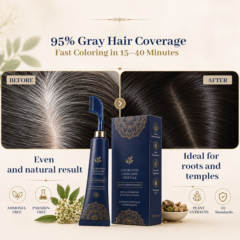 🌿 Peigne pour couleur naturelle des cheveux, à utiliser chez soi