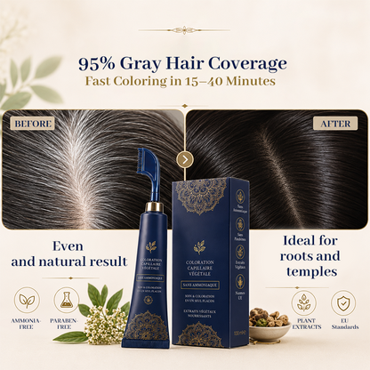 🌿 Peigne pour couleur naturelle des cheveux, à utiliser chez soi