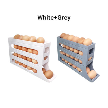 🏠️Kitchen Helper🌟Multi-function 4-layer Tilted Design Slide Egg Storage Box