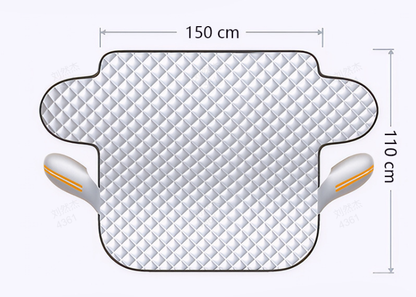 🚗 50% dto. Funda magnética para parabrisas – reduce la acumulación de escarcha y hielo, fijación magnética y plegable con bolsa. ¡Disponible en 2 tamaños, plateada! ✨❄️