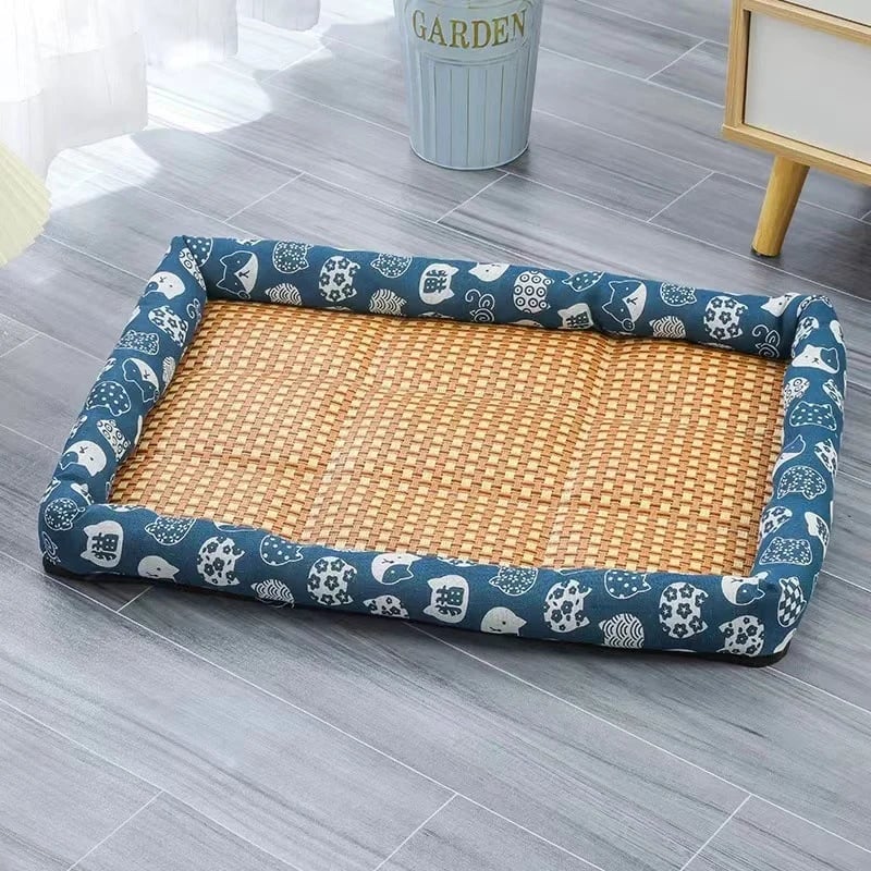 Letto refrigerante in rattan Ice per cani e gatti