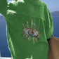 Camicia casual con  paillette e perline