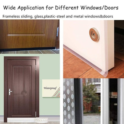 🚪 50% dto. Junta selladora de silicona para puertas y ventanas – bloquea insectos, polvo y ruido, resistente a la intemperie y fácil de cortar. ¡5 m, 5 colores! ✨🏠
