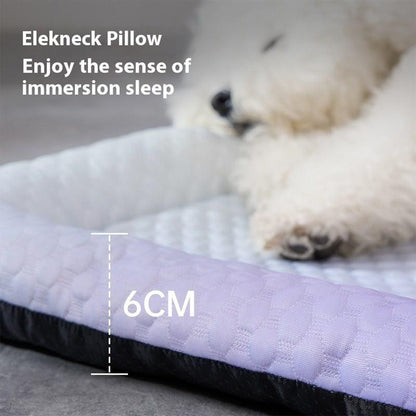 🐾❄️ PROMO -50% ! Tapis Rafraîchissant Chien Chat « Ice Silk » – Technologie Absorption Chaleur Supérieure, Rembourrage PP Nuage, Antidérapant, Facile à Laver · 3 Coloris · S à XL ✨