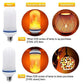 🔥Lampadina LED con effetto fiamma: con effetto di rilevamento della gravità