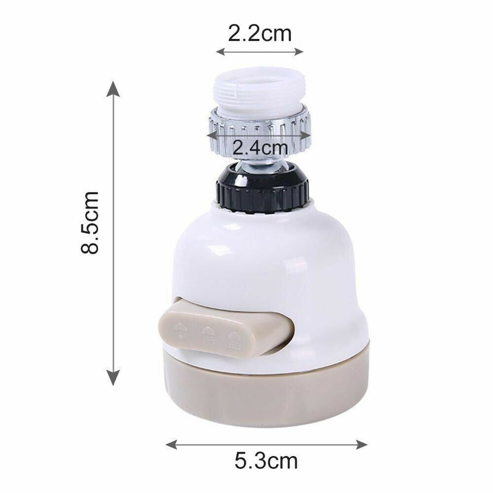 Aeratore girevole a 360° per rubinetti, ABS o metallo
