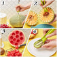 3-in-1 Coltello in Acciaio Inossidabile per la Scultura della Frutta