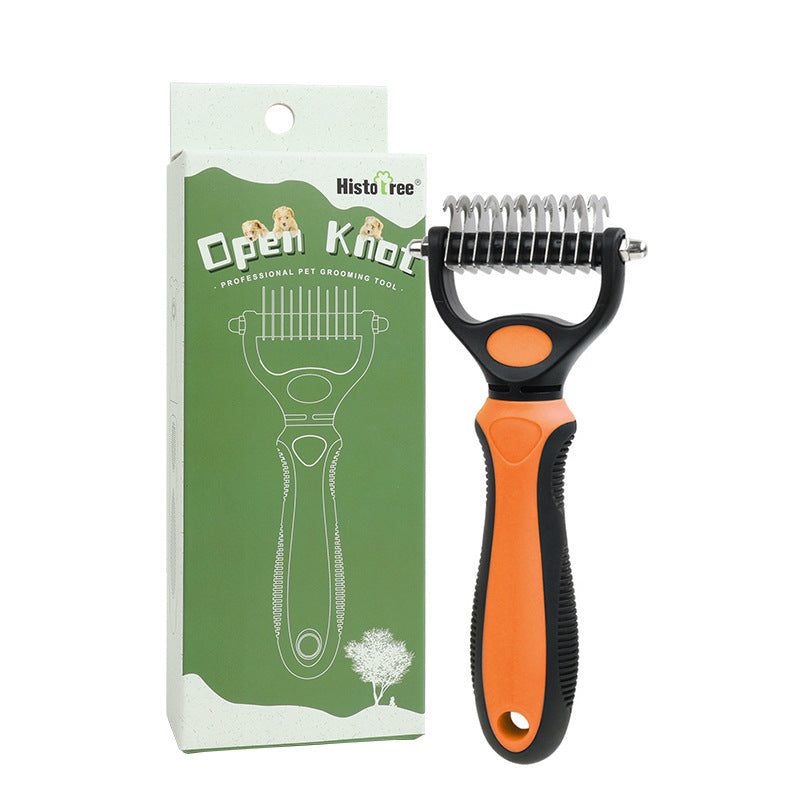 💐50% DE RÉDUCTION🐩Peigne démêlage pour chiens/chats – Poils longs & courts efficace 🌀