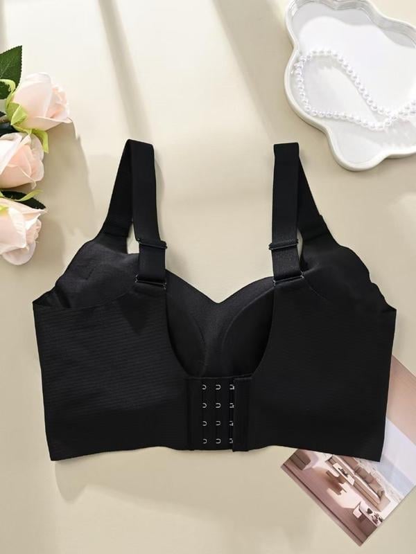 🎁Acquistane 1 e ricevi 3 confezioni💕Reggiseno push-up a costine da donna, regolabile e senza ferrett
