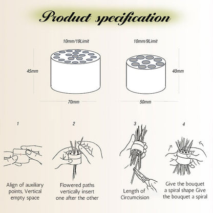 🌷HOT SALE 30% OFF🔥Spiral Ikebana Stem Holder