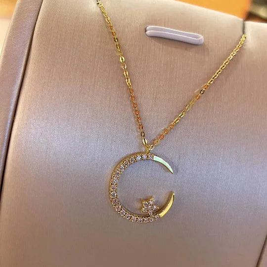 💕Bright Night: Collana Stella Di Luna🌙