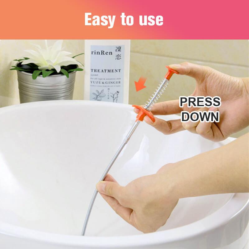 📢🛠️ PROMO FLASH 50% ! Outil de Dragage de Tuyaux Multifonction – Flexible, Acier Inoxydable, 4 Tailles (60-250cm), Idéal Évier, Douche & Toilettes 🚿