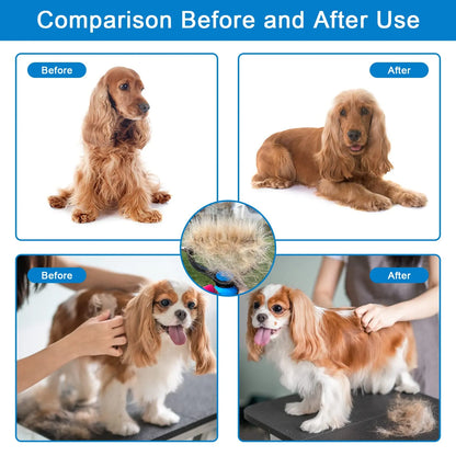 💐50% DE RÉDUCTION🐩Peigne démêlage pour chiens/chats – Poils longs & courts efficace 🌀