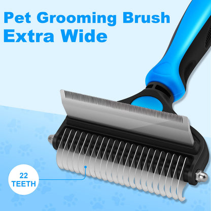 💐50% DE RÉDUCTION🐩Peigne démêlage pour chiens/chats – Poils longs & courts efficace 🌀