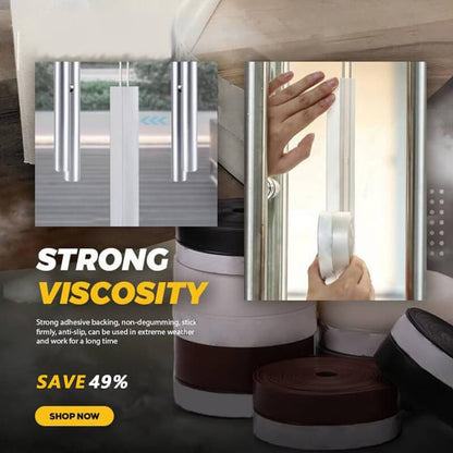🚪 50% dto. Junta selladora de silicona para puertas y ventanas – bloquea insectos, polvo y ruido, resistente a la intemperie y fácil de cortar. ¡5 m, 5 colores! ✨🏠