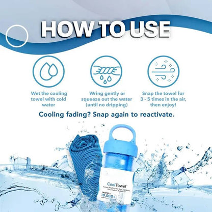 🔥Offre spéciale été ! 1 acheté = 1 offert !⚡Plus de 50 000 vendus !❄️Serviette rafraîchissante anti-transpiration à utiliser partout et à tout moment ! Réutilisable, douce, absorbante et rafraîchissante.