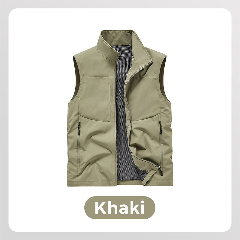 Gilet multiuso impermeabile da uomo per esterni