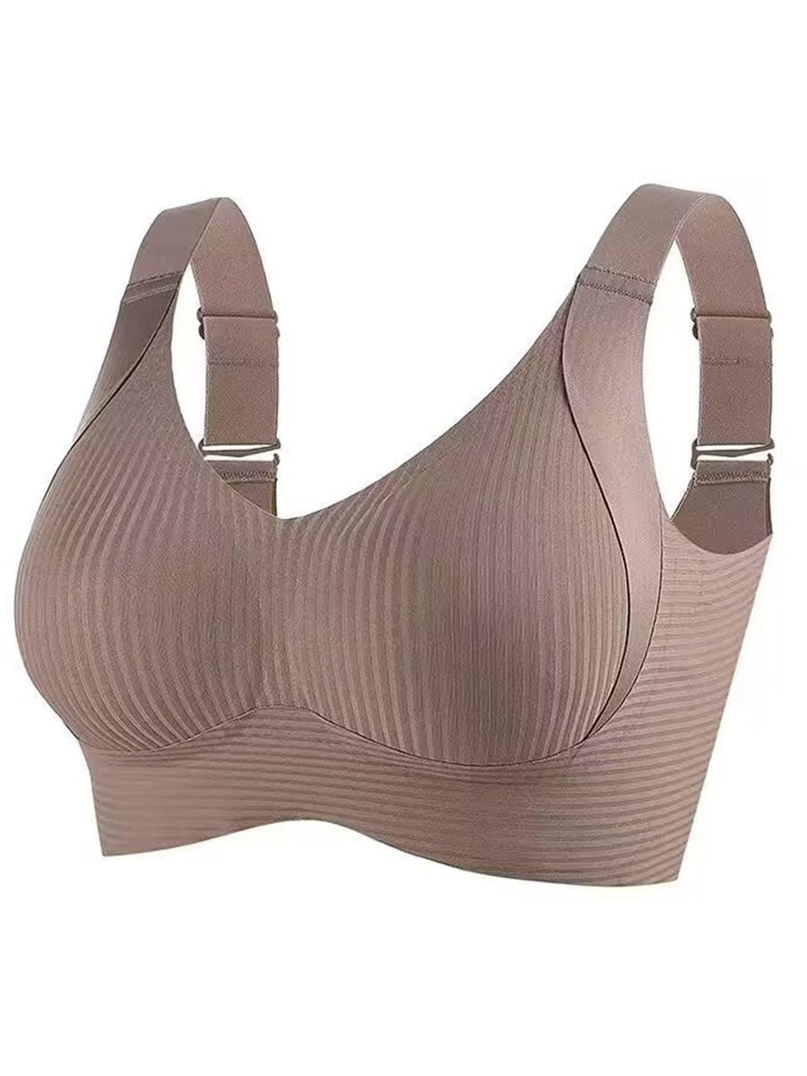 🎁Acquistane 1 e ricevi 3 confezioni💕Reggiseno push-up a costine da donna, regolabile e senza ferrett