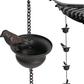 Catena Decorativa per Pioggia con Design di Vasca per Uccelli