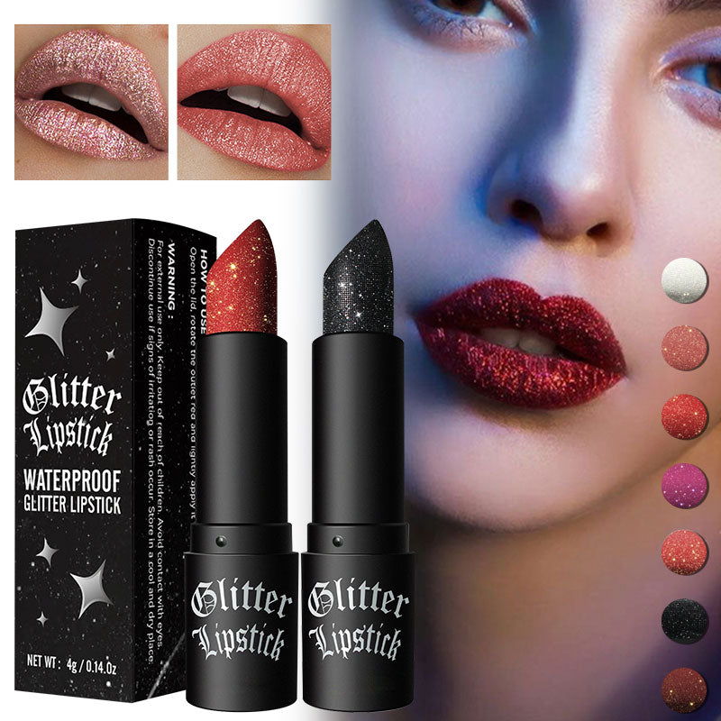 🔥VENDITA CALDA 49% DI SCONTO🔥Rossetto permanente opaco con glitter fini