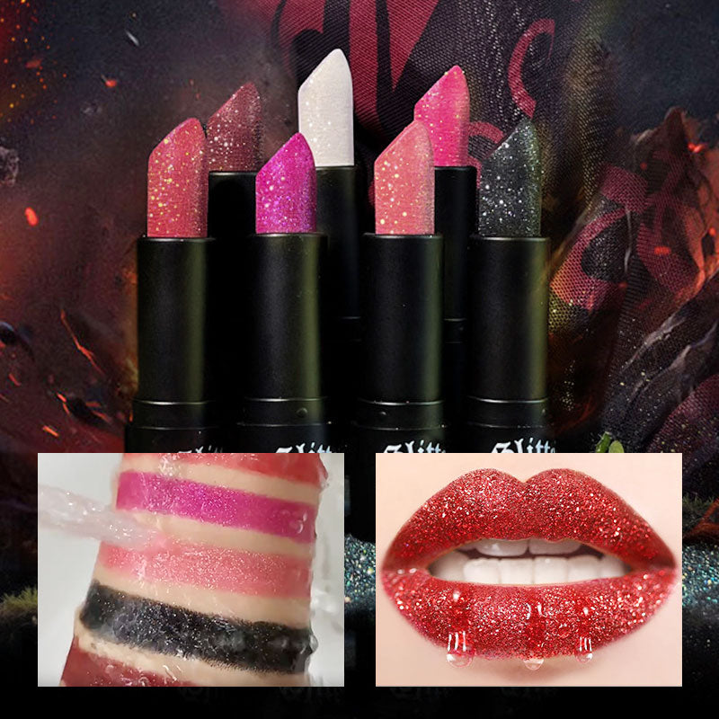 🔥VENDITA CALDA 49% DI SCONTO🔥Rossetto permanente opaco con glitter fini