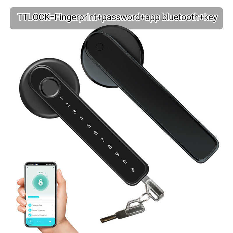 ✅Spedizione gratuita✈Impronta digitale Smart Door Lock Handle con controllo Bluetooth APP