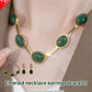 Collana di smeraldi Orecchini Braccialetto