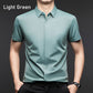 Camicia da lavoro a maniche corte lucida e traspirante da uomo